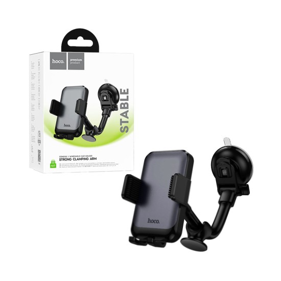 Hoco Car Phone Holder H27 Rock for Dashboard/Windshield Black Gray
