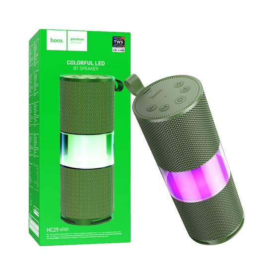 Hoco Portable Wireless Speaker HC29 Halo Sports Army Green