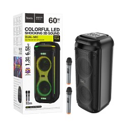 Hoco Portable Wireless Speaker HA13 Pro Ramon with Dual Mic Black Hoco Portable Wireless Speaker HA13 Pro Ramon with Dual Mic Black