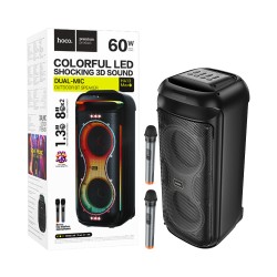 Hoco Portable Wireless Speaker HA13 Max Ramon with Dual Mic Black Hoco Portable Wireless Speaker HA13 Max Ramon with Dual Mic Black