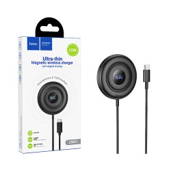 Cargador Inalámbrico Magnético Hoco CW61 Phantom con pantalla digital 15W 1,2m Negro Cargador Inalámbrico Magnético Hoco CW61 Phantom con pantalla digital 15W 1,2m Negro