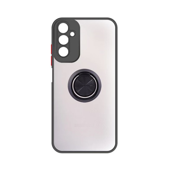 Case with Support Ring For Samsung Galaxy A14 5G Smoked Black Case with Support Ring For Samsung Galaxy A14 5G Smoked Black