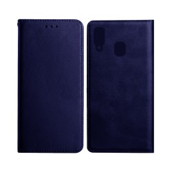 Leather Flip Cover with Internal Pocket For Samsung Galaxy A40 Blue Leather Flip Cover with Internal Pocket For Samsung Galaxy A40 Blue