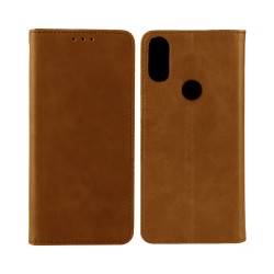 Leather Flip Cover with Internal Pocket For Huawei P Smart 2019 Brown Leather Flip Cover with Internal Pocket For Huawei P Smart 2019 Brown