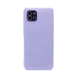 Funda de silicona suave con Marco de Cámara para Samsung Galaxy A03 Transparente