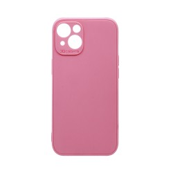 Soft Silicone Case with Camera Shield for Apple iPhone 15 Pink Soft Silicone Case with Camera Shield for Apple iPhone 15 Pink