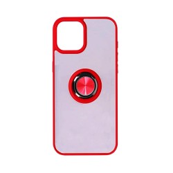 Case with Support Ring for Apple iPhone 13 Smoked Red Case with Support Ring for Apple iPhone 13 Smoked Red