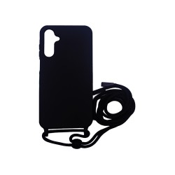 Silicone Case with String for Samsung Galaxy A15 4g/A15 5g Black Silicone Case with String for Samsung Galaxy A15 4g/A15 5g Black