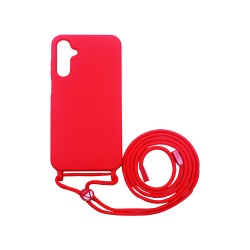 Silicone Case with String for Samsung Galaxy A15 4g/A15 5g Red Silicone Case with String for Samsung Galaxy A15 4g/A15 5g Red