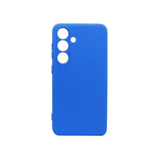 Silicone Case with Camera Shield for Samsung Galaxy S24 Plus Blue Silicone Case with Camera Shield for Samsung Galaxy S24 Plus Blue