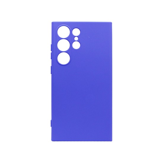 Silicone Case with Camera Shield for Samsung Galaxy S24 Ultra Purple