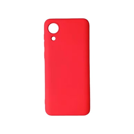 Silicone Case with Camera Shield for Samsung Galaxy A04 Core Red Silicone Case with Camera Shield for Samsung Galaxy A04 Core Red