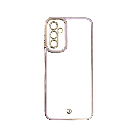 Funda de Silicona Transparente con Marco de Cámara para Samsung Galaxy A14 4G/5G Rosa Funda de Silicona Transparente con Marco de Cámara para Samsung Galaxy A14 4G/5G Rosa