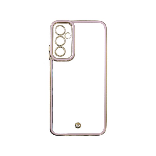 Funda de Silicona Transparente con Marco de Cámara para Samsung Galaxy A05S Rosa Funda de Silicona Transparente con Marco de Cámara para Samsung Galaxy A05S Rosa