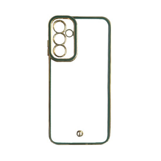 Transparent Silicone Case with Camera Shield for Samsung Galaxy A15 4G/5G Green Transparent Silicone Case with Camera Shield for Samsung Galaxy A15 4G/5G Green