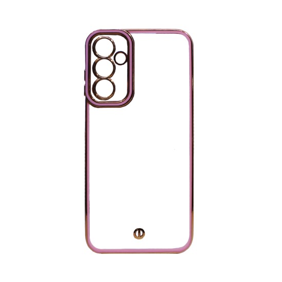 Transparent Silicone Case with Camera Shield for Samsung Galaxy A15 4G/5G Pink Transparent Silicone Case with Camera Shield for Samsung Galaxy A15 4G/5G Pink
