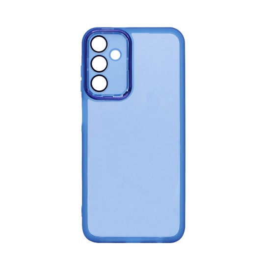 Transparent Silicone Case with Camera shield for Samsung Galaxy A05S Blue