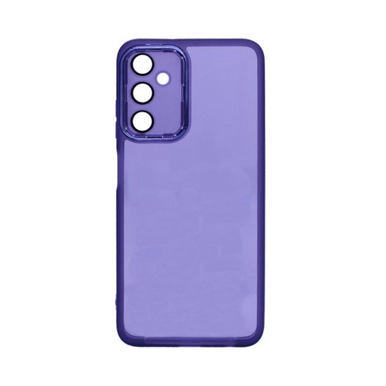 Transparent Silicone Case with Camera shield for Samsung Galaxy A05S Purple Transparent Silicone Case with Camera shield for Samsung Galaxy A05S Purple
