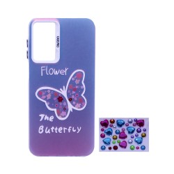 Designer Hard Case with Seperate Adhesive Stones for Samsung Galaxy A15 4G/5G White Designer Hard Case with Seperate Adhesive Stones for Samsung Galaxy A15 4G/5G White