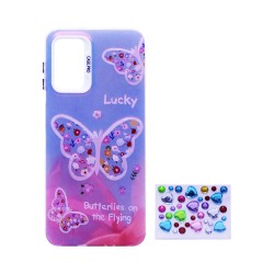 Designer Hard Case with Seperate Adhesive Stones for Samsung Galaxy A13 4G/5G Pink Designer Hard Case with Seperate Adhesive Stones for Samsung Galaxy A13 4G/5G Pink