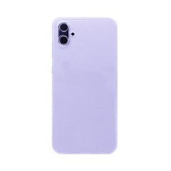 Funda de silicona suave con Marco de Cámara para Samsung Galaxy A05 Transparente