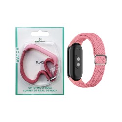 Nylon Bracelet for Smartwatch Xiaomi Mi Band M3/M4/M5/M6/M7 Pink Nylon Bracelet for Smartwatch Xiaomi Mi Band M3/M4/M5/M6/M7 Pink