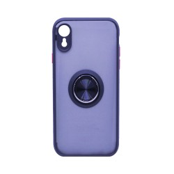Case with Support Ring for Apple iPhone XR Smoked Black Case with Support Ring for Apple iPhone XR Smoked Black