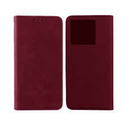 Leather Flip Cover with Internal Pocket For Xiaomi Redmi note 13 5G Red Leather Flip Cover with Internal Pocket For Xiaomi Redmi note 13 5G Red