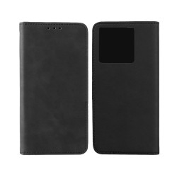 Capa de Couro com Bolso Interno para Xiaomi Redmi Note 13 Pro 4G Preto Capa de Couro com Bolso Interno para Xiaomi Redmi Note 13 Pro 4G Preto