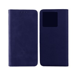 Leather Flip Cover with Internal Pocket For Xiaomi Redmi Note 13 5G Blue Leather Flip Cover with Internal Pocket For Xiaomi Redmi Note 13 5G Blue