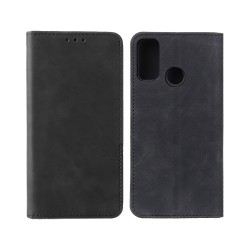Leather Flip Cover with Internal Pocket for Alcatel 3X 2020 Black Leather Flip Cover with Internal Pocket for Alcatel 3X 2020 Black