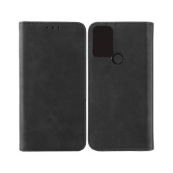 Leather Flip Cover with Internal Pocket for TCL 306 Black Leather Flip Cover with Internal Pocket for TCL 306 Black