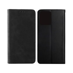 Leather Flip Cover with Internal Pocket For Huawei Honor X7A Black Leather Flip Cover with Internal Pocket For Huawei Honor X7A Black