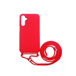 Silicone Case with String for Samsung Galaxy A16 4G/A16 5G Red Silicone Case with String for Samsung Galaxy A16 4G/A16 5G Red