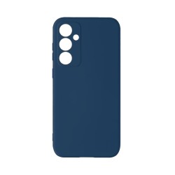Funda de Silicona con Marco de Cámara para Samsung Galaxy S23 FE Azul Oscuro