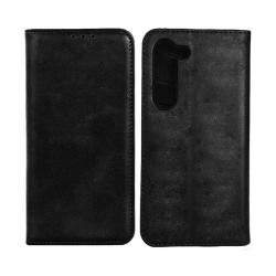 Leather Flip Cover with Internal Pocket for Samsung Galaxy S24 Plus Black Leather Flip Cover with Internal Pocket for Samsung Galaxy S24 Plus Black
