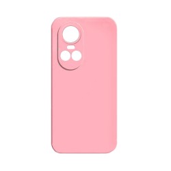 Capa de Silicone com Moldura de Câmera para Oppo Reno 10 5G Rosa
