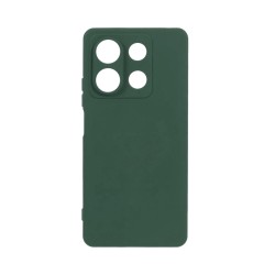 Capa de Silicone com Moldura de Câmera para Xiaomi Redmi Note 13 5G Verde Capa de Silicone com Moldura de Câmera para Xiaomi Redmi Note 13 5G Verde