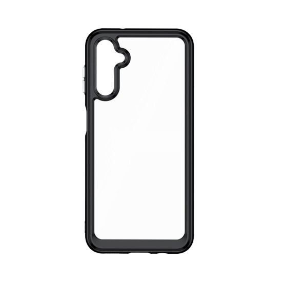 Funda de Silicona Transparente para Samsung Galaxy A55 5G Negro Funda de Silicona Transparente para Samsung Galaxy A55 5G Negro