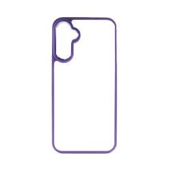 Capa de Silicone Transparente para Samsung Galaxy A35 5G Roxo Capa de Silicone Transparente para Samsung Galaxy A35 5G Roxo