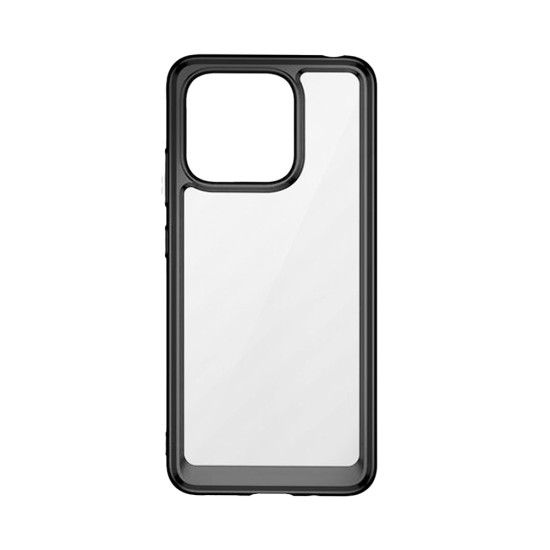 Funda de Silicona Transparente para Xiaomi Redmi Note 13 4G Negro Funda de Silicona Transparente para Xiaomi Redmi Note 13 4G Negro