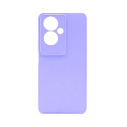 Capa de Silicone Macio com Moldura de Câmera para Oppo A78 5G Roxo Capa de Silicone Macio com Moldura de Câmera para Oppo A78 5G Roxo