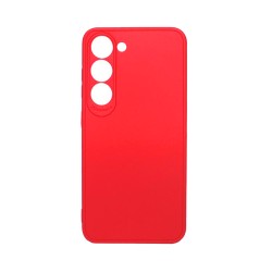 Capa de Silicone Macio com Moldura de Câmera para Samsung Galaxy S24 Plus Vermelho Capa de Silicone Macio com Moldura de Câmera para Samsung Galaxy S24 Plus Vermelho