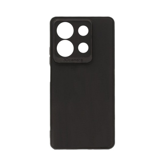 Soft Silicone Case with Camera Shield for Xiaomi Redmi Note 13 Pro 5G Black