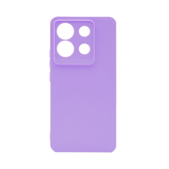 Soft Silicone Case with Camera Shield for Xiaomi Redmi Note 13 5G Purple