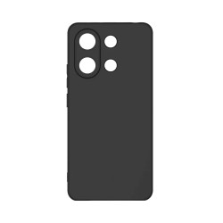 Funda de Silicona con Marco de Cámara para Xiaomi Redmi Note 13 Pro 4G/Poco M6 Pro Negro