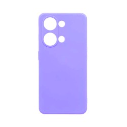 Funda de Silicona con Marco de Cámara para Xiaomi Redmi Note 13 Pro 4G/Poco M6 Pro Púrpura