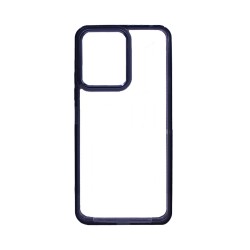 Capa de Silicone Transparente para Xiaomi Redmi 12 4G/5G Preto Capa de Silicone Transparente para Xiaomi Redmi 12 4G/5G Preto