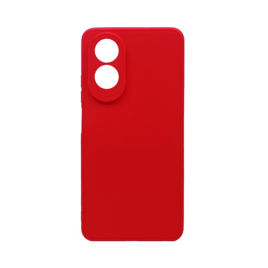 Soft Silicone Case with Camera Shield for Oppo A18 4G/A38 4G Red Soft Silicone Case with Camera Shield for Oppo A18 4G/A38 4G Red