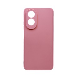 Capa de Silicone Macio com Moldura de Câmera para Oppo A18 4G/A38 4G Rosa Capa de Silicone Macio com Moldura de Câmera para Oppo A18 4G/A38 4G Rosa